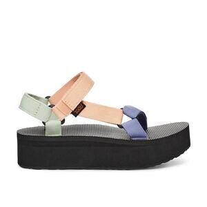 Teva Women's Flatform Universal Sandals, Sherbert Multicolor Size 5M